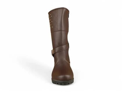Imagem de Bota Infantil Montaria Fuffy Com Detalhe Dourado Cafe