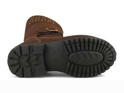 Imagem de Bota Infantil Montaria Fuffy Com Detalhe Dourado Cafe