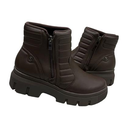 Imagem de Bota Kolosh C3362 Salto Flatform Tratorado Sem Cadarço Leve Feminino