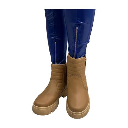 Imagem de Bota Kolosh C3362 Salto Flatform Tratorado Sem Cadarço Leve Feminino