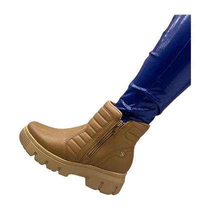 Imagem de Bota Kolosh C3362 Salto Flatform Tratorado Sem Cadarço Leve Feminino