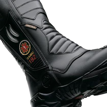 Imagem de Bota Longa Coturno Unissex Samu 192 Com Porta Objetos.