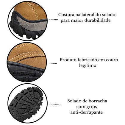 Imagem de Bota Masculina Adventure Couro Coturno Casual