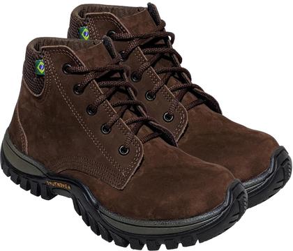 Bota Masculina Adventure Couro Coturno Casual De Segurança - Art Minas Couros Imagem de Bota Masculina Adventure Couro Coturno Casual De Segurança