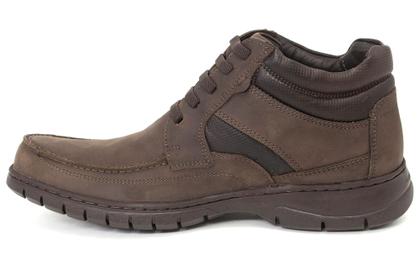 Imagem de Bota Masculina Anatomic Gel Couro com Cadarço Elástico