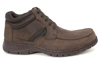 Imagem de Bota Masculina Anatomic Gel Couro com Cadarço Elástico