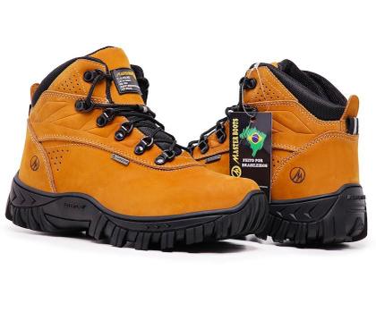 Imagem de Bota Masculina Com C.A 48.067 Master Boots Couro Laranja