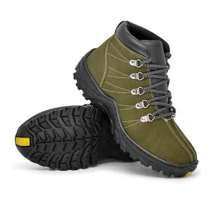 Imagem de Bota Masculina Corturno Adventure Rone material sintético + Carteira
