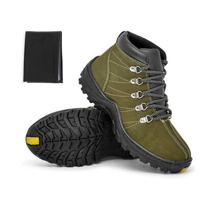 Imagem de Bota Masculina Corturno Adventure Rone material sintético + Carteira