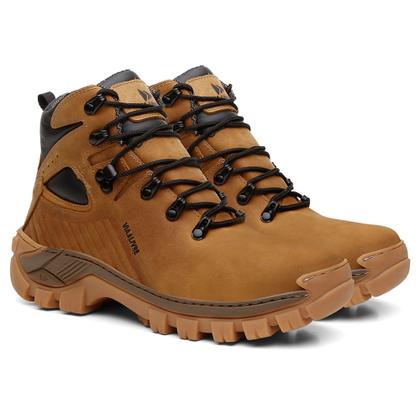 Imagem de Bota Masculina Em Couro Legitimo Confortável Trilha Motoboot