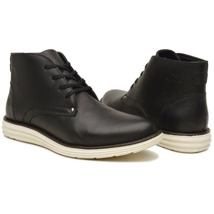 Imagem de Bota Masculina Em Couro Raphaello Footwear Canela Black