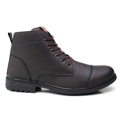 Imagem de Bota Masculina Extra Leve Coturno Confortável Barato Botinha Robusta Ref202