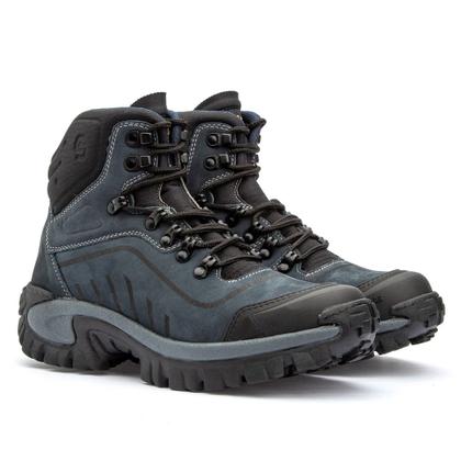 Imagem de Bota Masculina para Trabalho  Segurança Tratorada Luxo Cano Curto Coturno