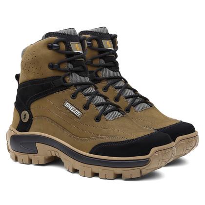 Imagem de Bota Masculina Para Trilha em Couro Legitimo Com Proteçao No Bico Ref Tk 1004