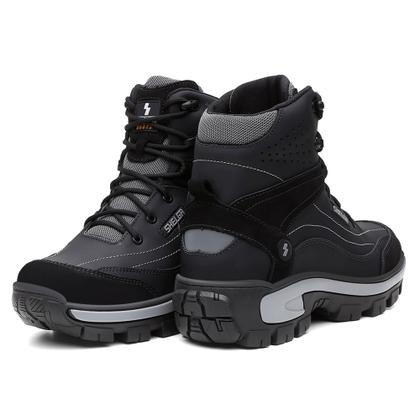 Imagem de Bota Masculina Para Trilha em Couro Legitimo Com Proteçao No Bico Ref Tk 1004