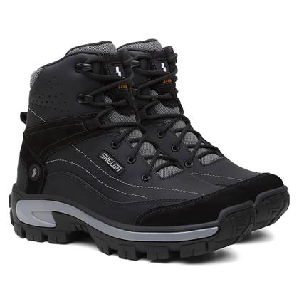 Imagem de Bota Masculina Para Trilha em Couro Legitimo Com Proteçao No Bico Ref Tk 1004