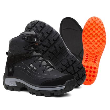 Imagem de Bota Masculina Para Trilha em Couro Legitimo Com Proteçao No Bico Ref Tk 1004