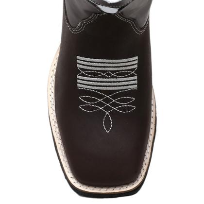 Imagem de Bota masculina Texana Country Cano Longo Bico Quadrado