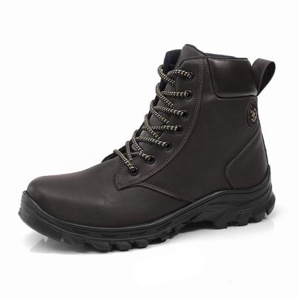 Imagem de Bota Masculina Trilha Coturnos Estilo Adventure Macia Leve Com Palmilha Cinto e Carteira