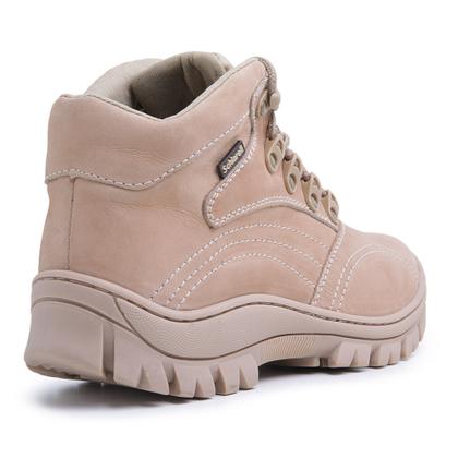 Imagem de Bota  Masculino Coturno Adventure em Couro  Modelo Esportivo Estilo Militar Leve e Confortável