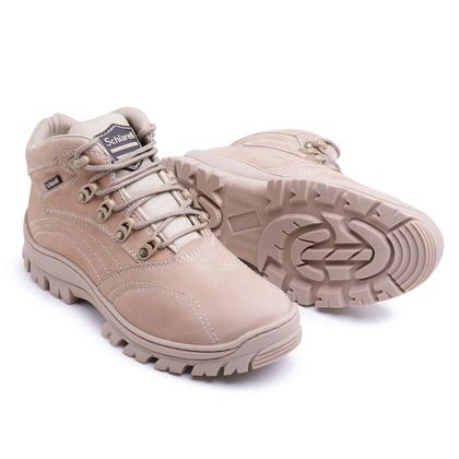 Imagem de Bota  Masculino Coturno Adventure em Couro  Modelo Esportivo Estilo Militar Leve e Confortável