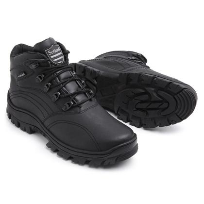 Imagem de Bota  Masculino Coturno Adventure em Couro  Modelo Esportivo Estilo Militar Leve e Confortável