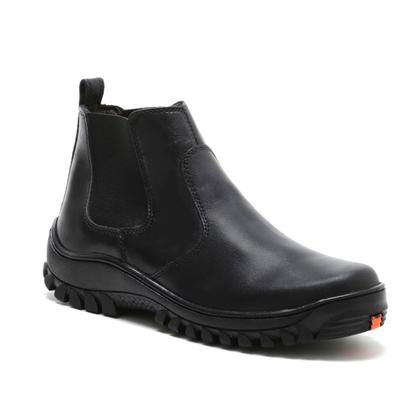 Imagem de Bota Masculino de Couro Reforçada Conforto Calce Fácil  232