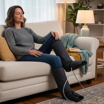 Imagem de Bota Massageadora Reflex Health Massagem Circulação Portátil Alívio e Relaxamento para Pernas e Pés