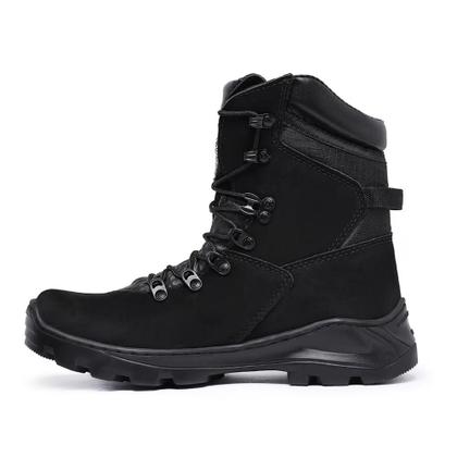Imagem de Bota Militar Acero em Couro Nobuck Modelo Tiger Preto Cano Alto