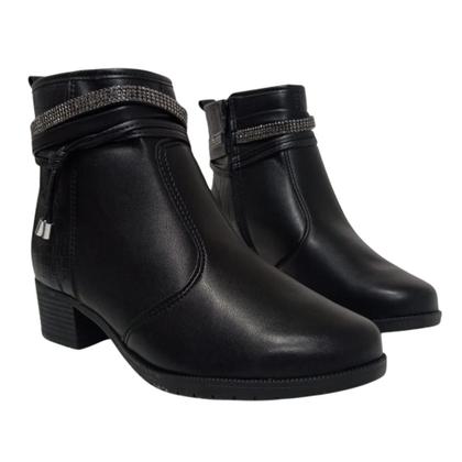 Imagem de Bota moleca cano curto strass ref:5346.103 feminino