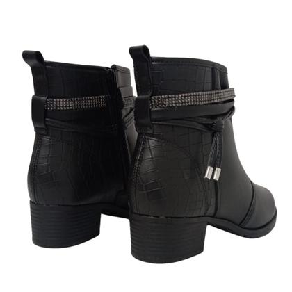 Imagem de Bota moleca cano curto strass ref:5346.103 feminino