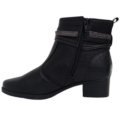 Imagem de Bota moleca cano curto strass ref:5346.103 feminino