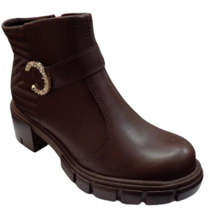 Imagem de Bota moleca coturno cano curto ref:5338.110 feminino