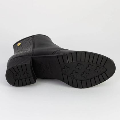 Imagem de Bota moleca feminina casual preta- ref. 5346.100 cano curto