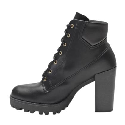 Imagem de Bota Moleca Salto Grosso Alta Cano Curto Tratotada 5325.119