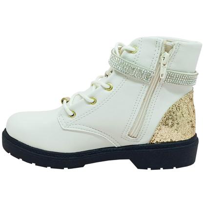 Imagem de Bota Molekinha Infantil Feminina Maxxi Gliter Coturno