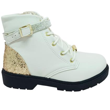 Imagem de Bota Molekinha Infantil Feminina Maxxi Gliter Coturno