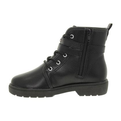 Imagem de Bota Molekinha Juvenil Menina Coturno Tratorado Fivelas