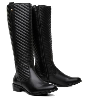 Imagem de Bota Montaria Feminina Couro Cano Alto Bota Over The Knee