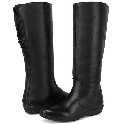 Imagem de Bota Montaria Feminina Couro Legítimo Com Ajuste Na Panturrilha 207 Cla-Cle