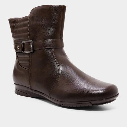 Imagem de Bota Mooncity Fivela Lateral Cano Médio Feminina