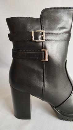 Imagem de Bota Mooncity Plataforma Salto Alto Cano Curto Super Confortável Feminina 073223 (65839)