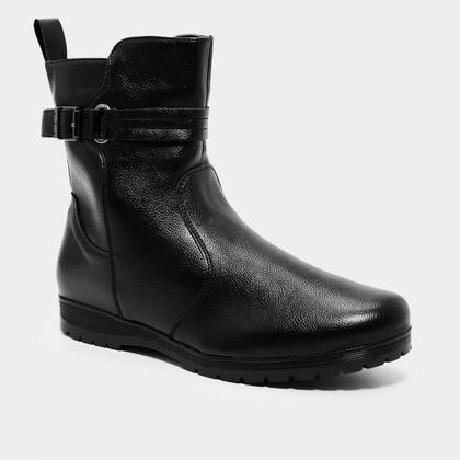 Imagem de Bota Mooncity Rasteira Cano Curto Feminina