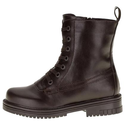 Imagem de Bota Mooncity Tratorada Coturno Cano Médio De Amarração Super Leve Confortável Feminina 72184(64275)