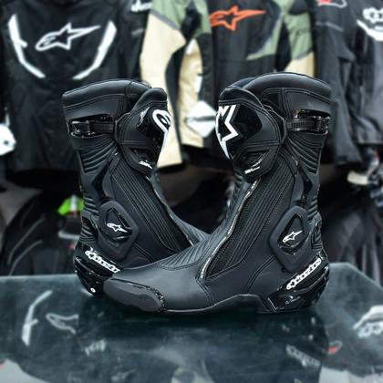 Alpinestars SMX-plus バイクブーツ 黒 Alpinestars SMX-plus バイクブーツ 黒 SMX Plus V2 Boots - BLACK