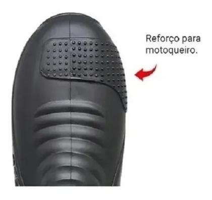 Imagem de Bota Moto Stradeiro PVC Impermeável Monseg