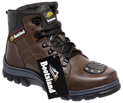 Imagem de Bota Motociclista Bootsland Masculina Em Couro Moto Original