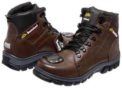 Imagem de Bota Motociclista Bootsland Masculina Em Couro Moto Original