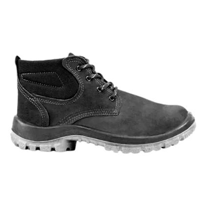 Imagem de Bota nobuck preta 3 gomos bico pvc numero 46 crival