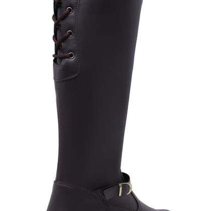 Imagem de Bota Over Knee Feminina Com Zíper E Cadarço - Schiareli Calçados Ref. 11503